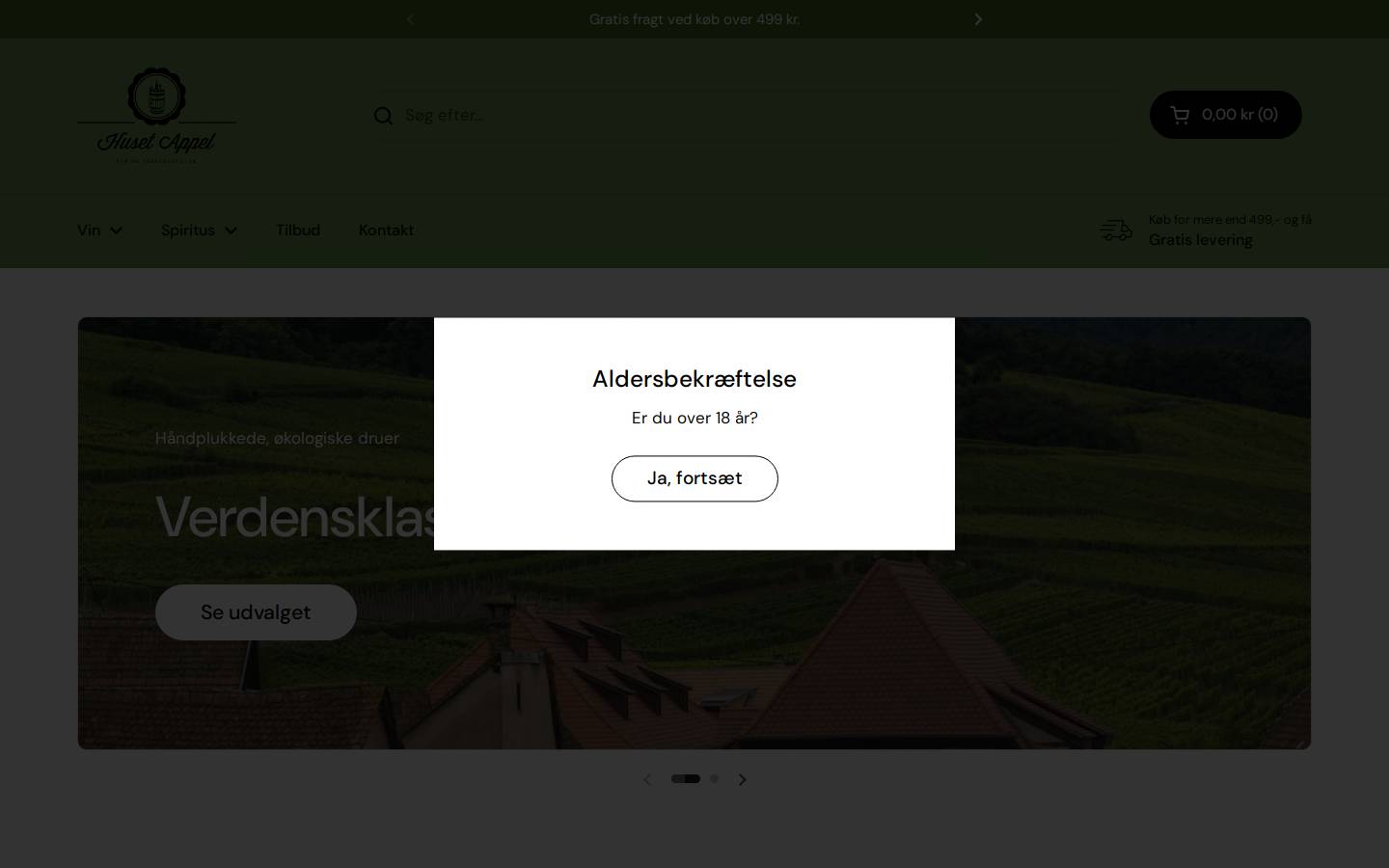 Huset Appel homepage screenshot