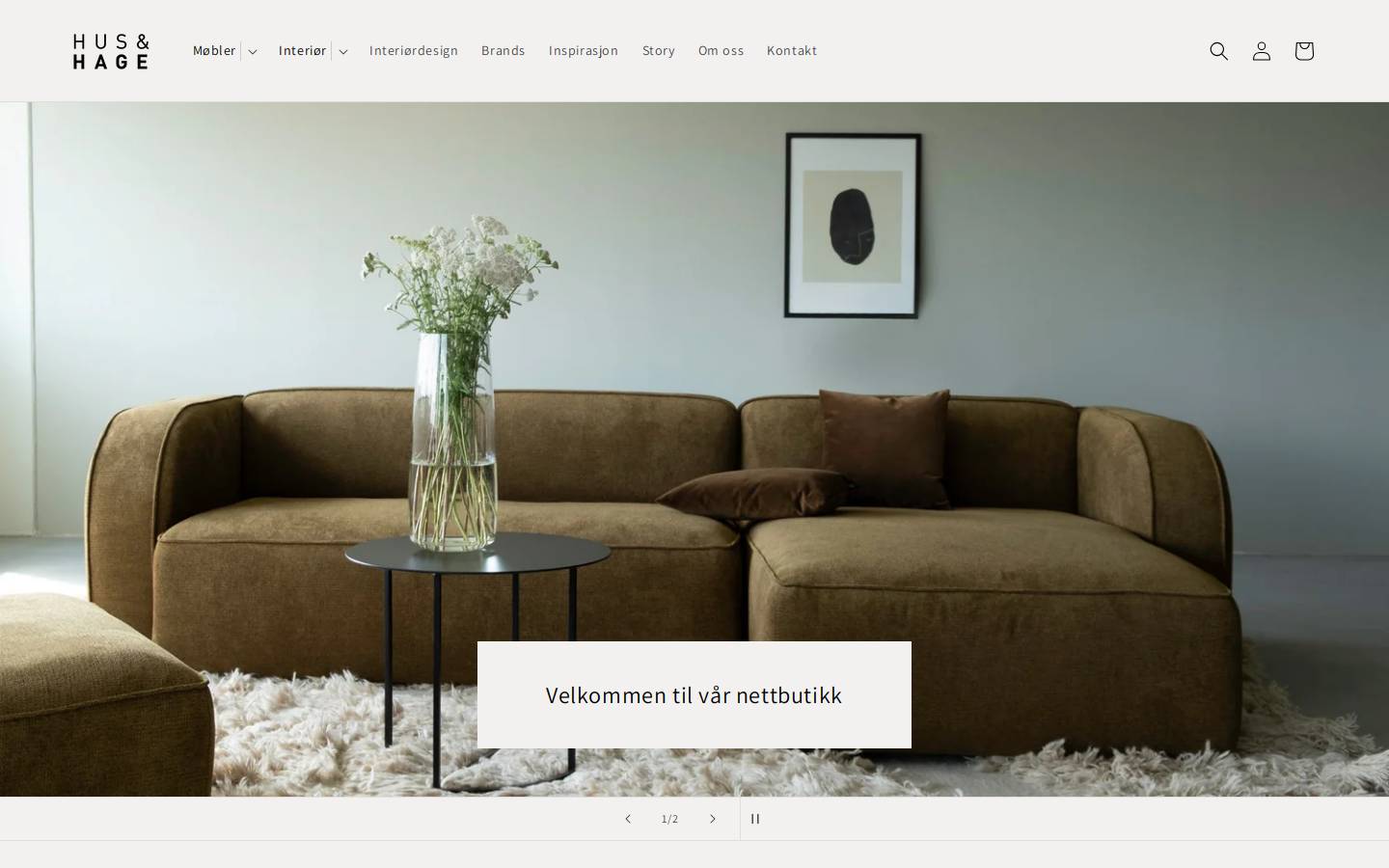 husoghage.no homepage screenshot