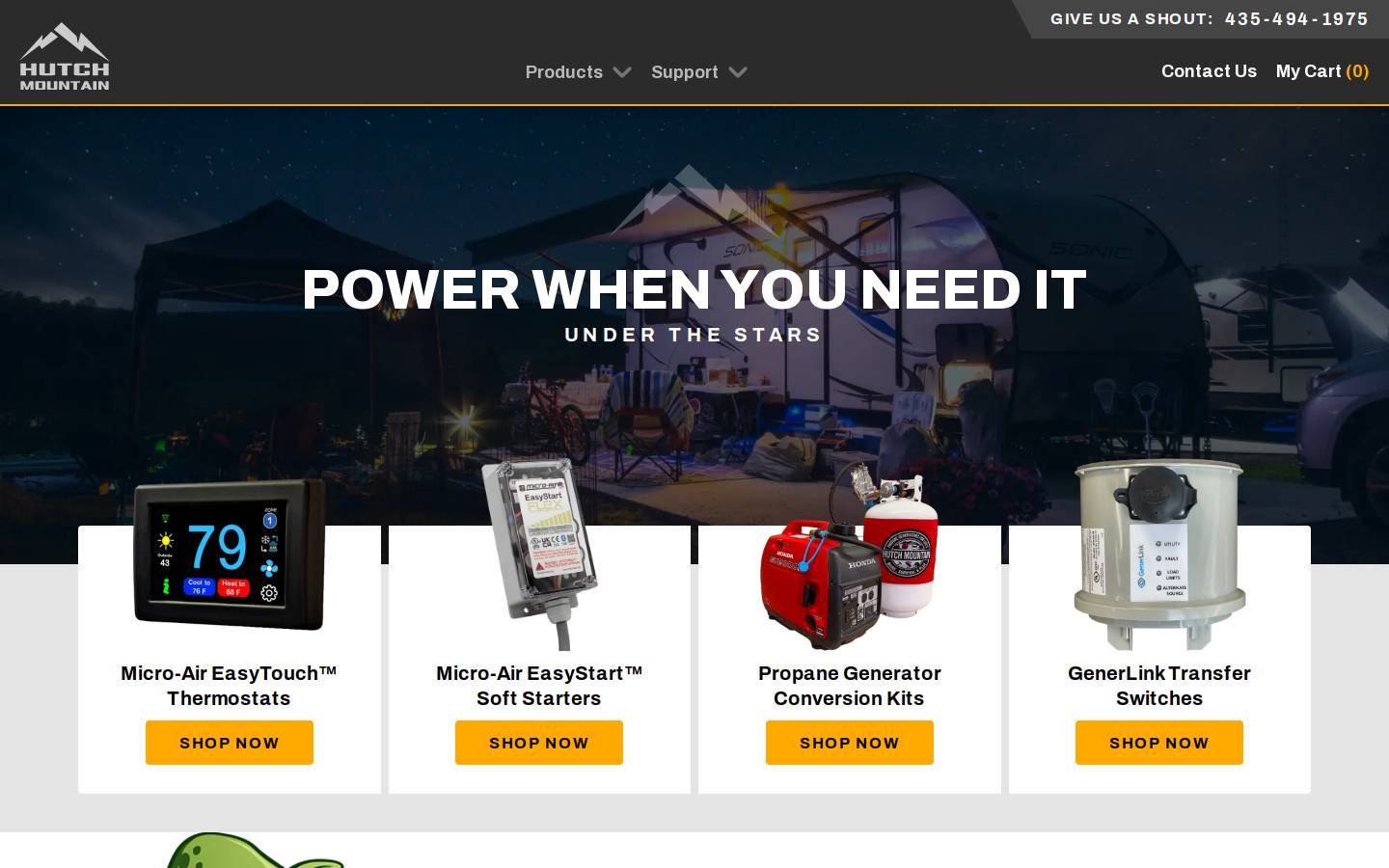 hutchmountain.com homepage screenshot