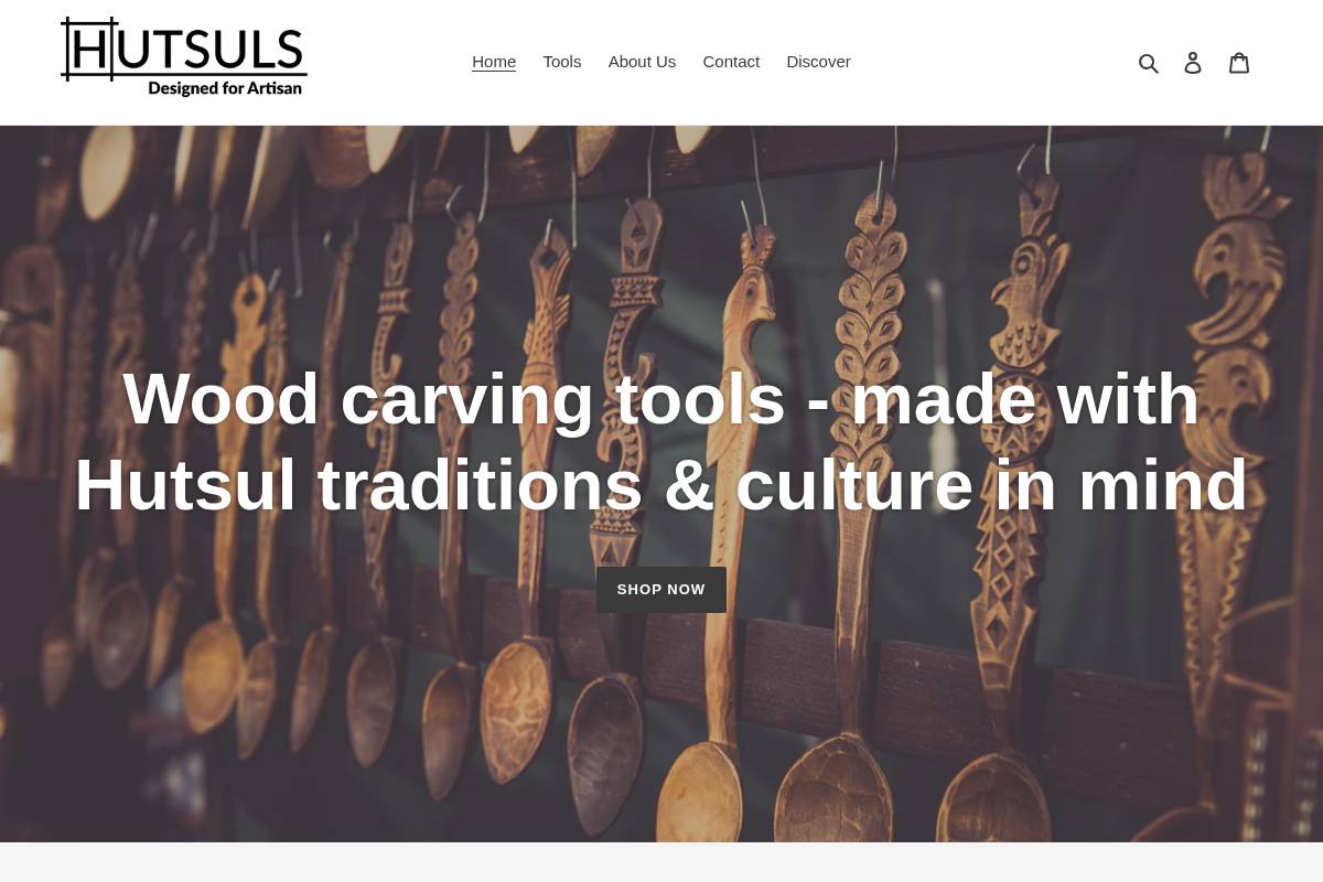 hutsuls.com homepage screenshot