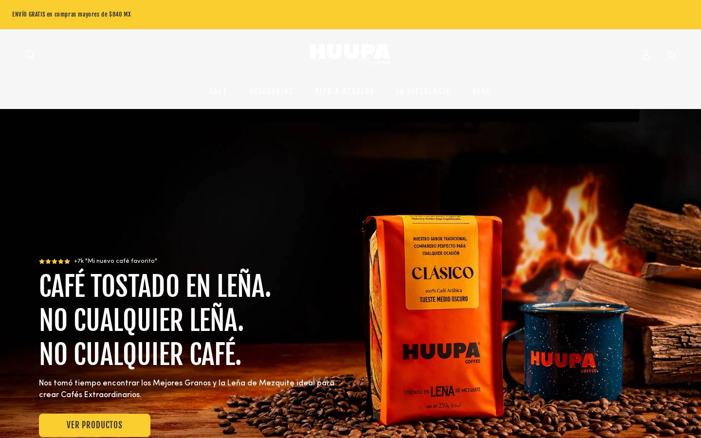 huupa.coffee homepage screenshot