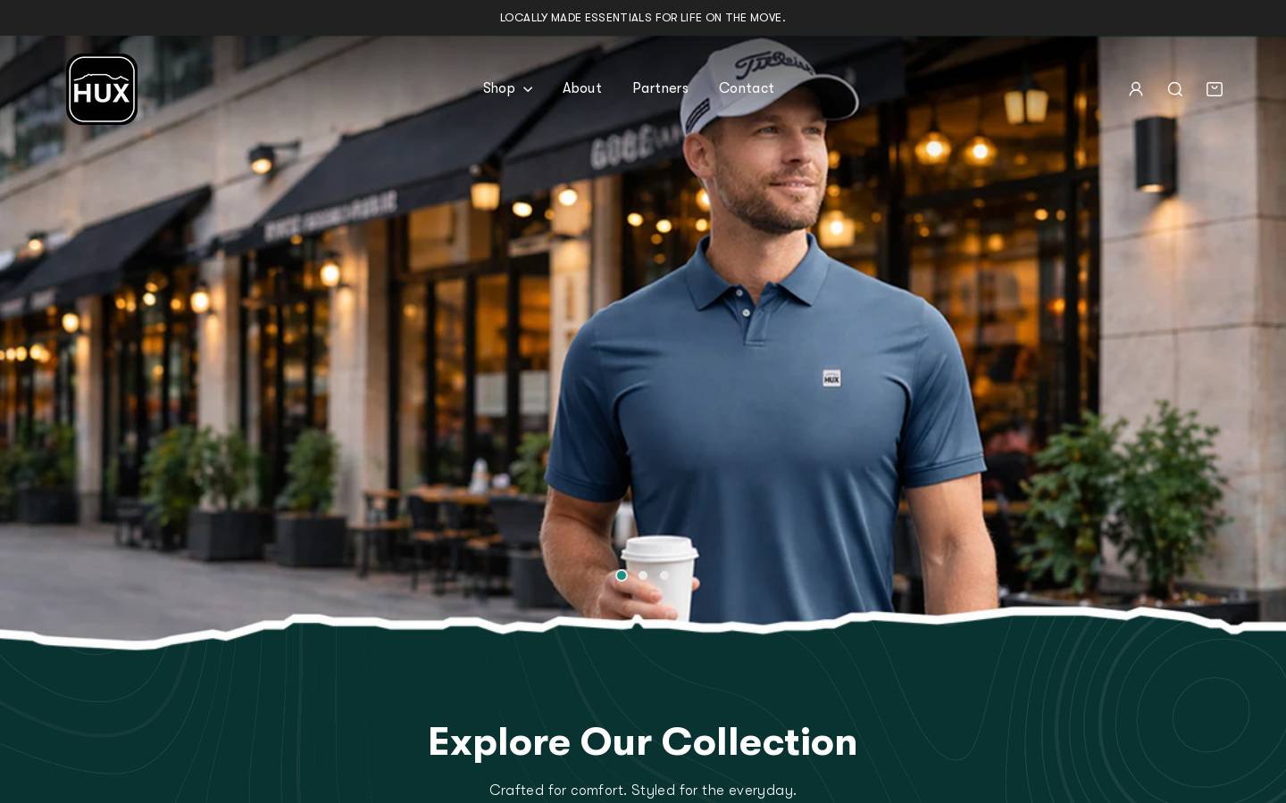 huxlee.co.za homepage screenshot