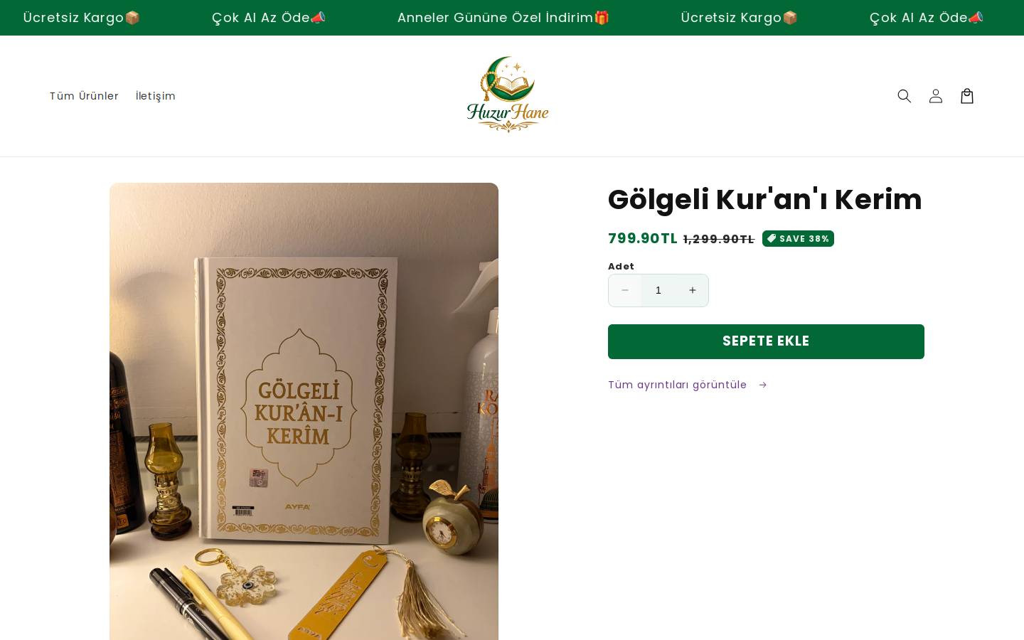 huzurhane.co homepage screenshot