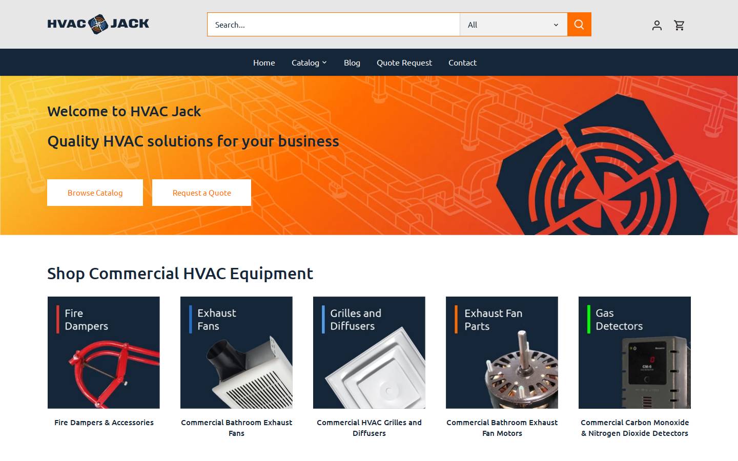 hvacjack.com homepage screenshot