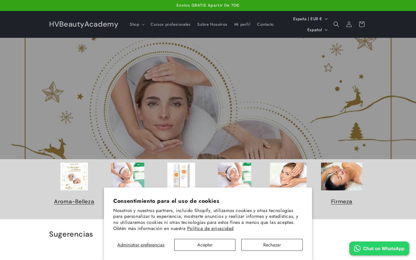 hvbeautyacademy.com homepage screenshot
