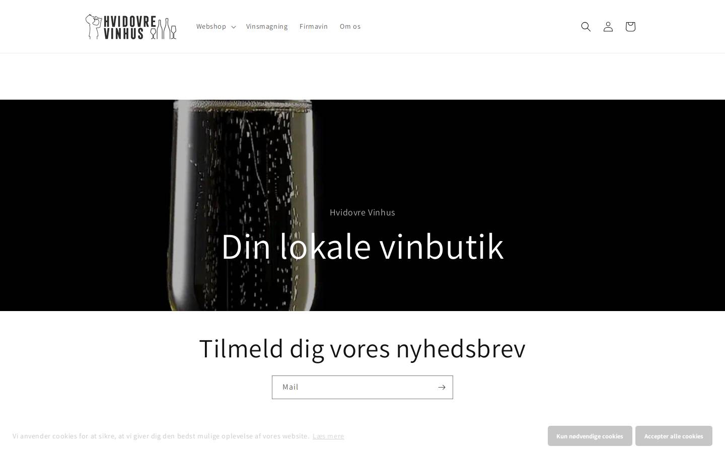 Hvidovrevinhus homepage screenshot