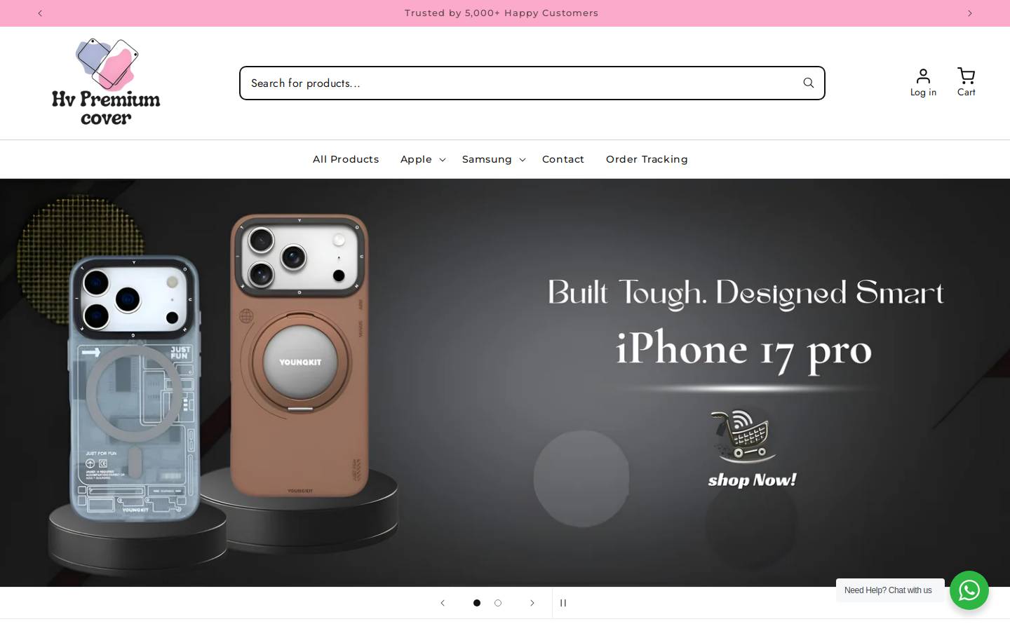 hvpremiumcover.com homepage screenshot