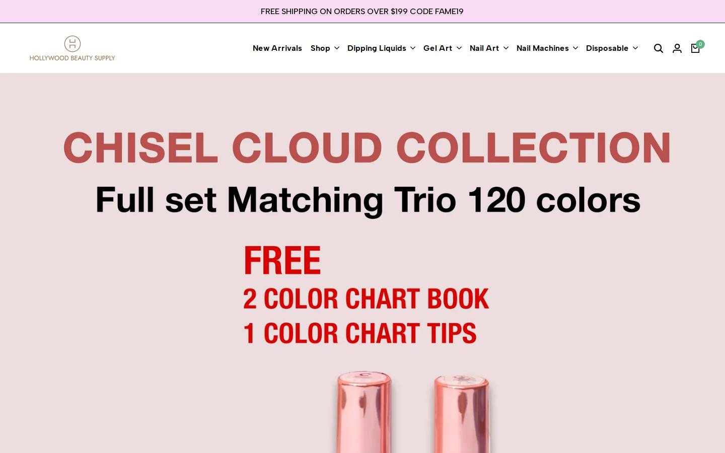 hwbeautysupplies.com homepage screenshot