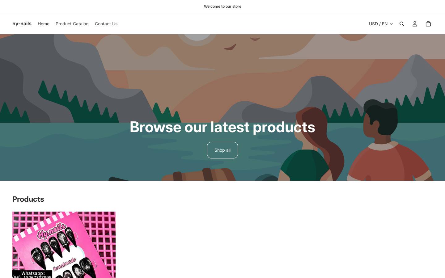 hy-nails.com homepage screenshot