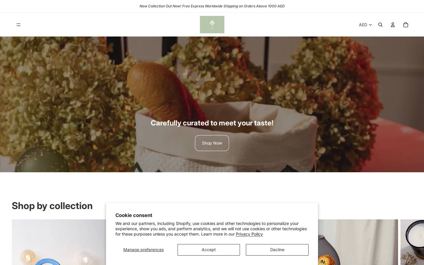 hyaconceptstore.com homepage screenshot