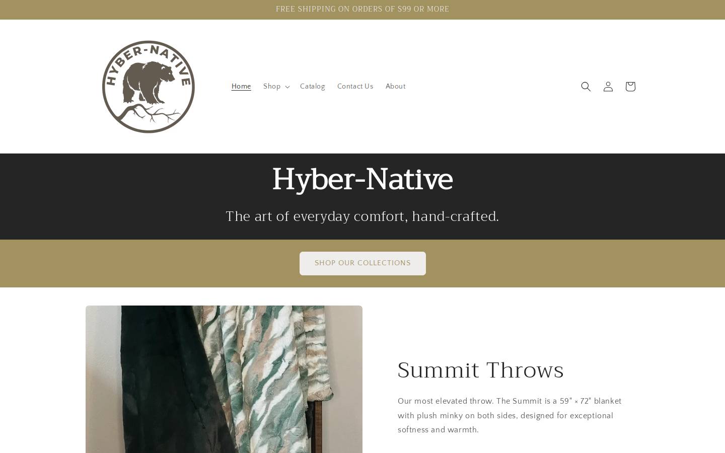 hyber-native.com homepage screenshot