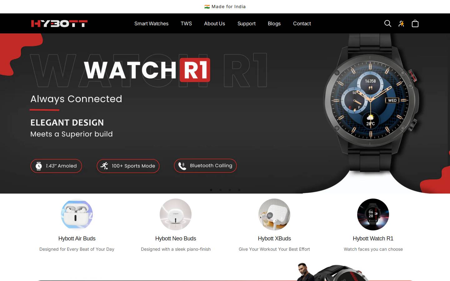 hybottech.com homepage screenshot