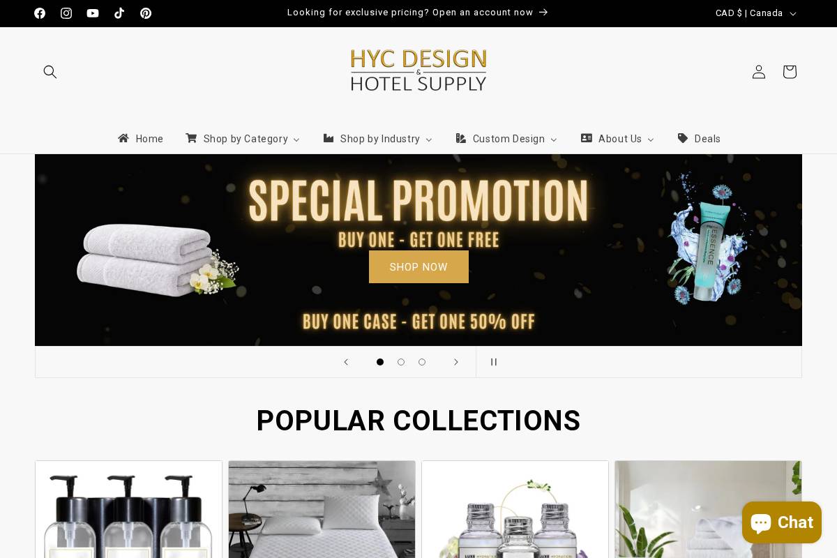 hycdesign.com homepage screenshot