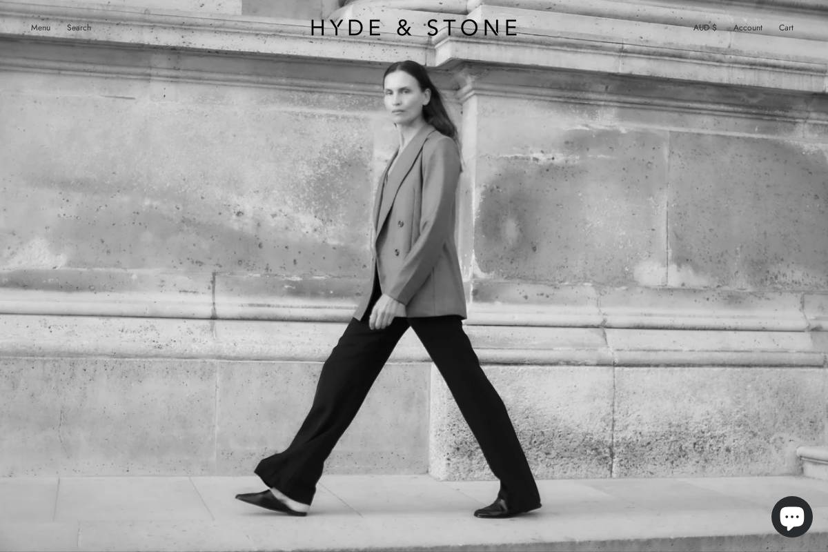 hydeandstone.com.au homepage screenshot