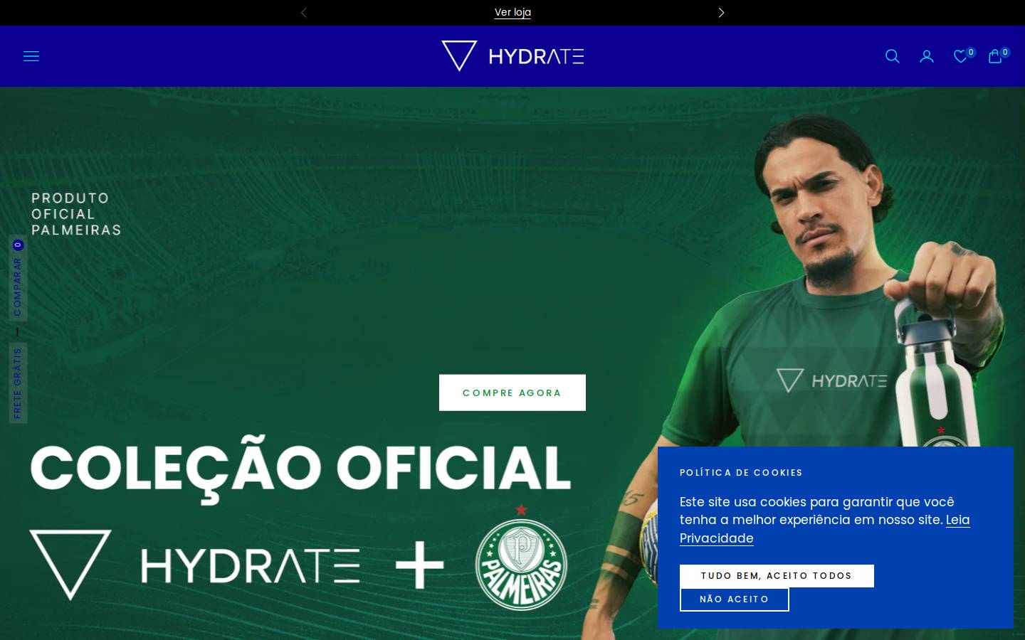 hydratebrasil.com homepage screenshot