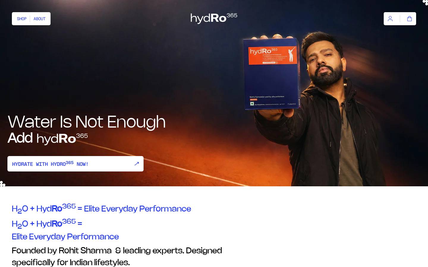hydro365.com homepage screenshot