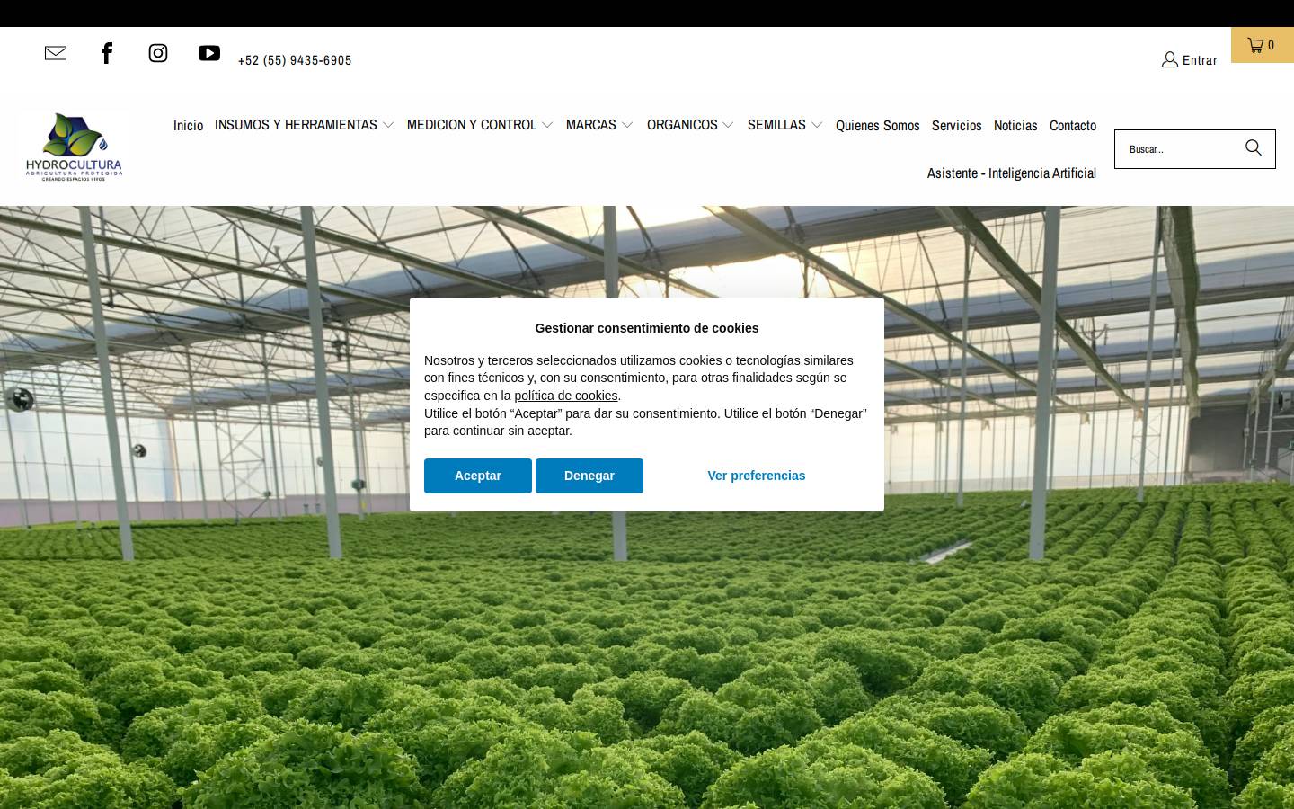 hydrocultura.com homepage screenshot
