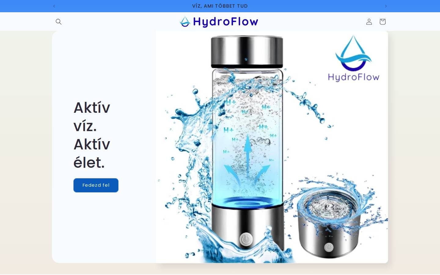 hydroflowhun.com homepage screenshot
