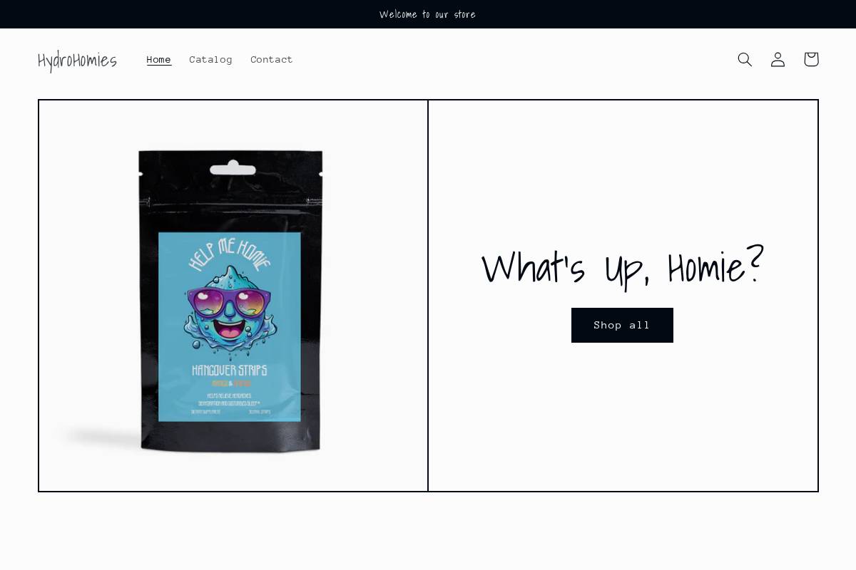 hydrohomies.net homepage screenshot