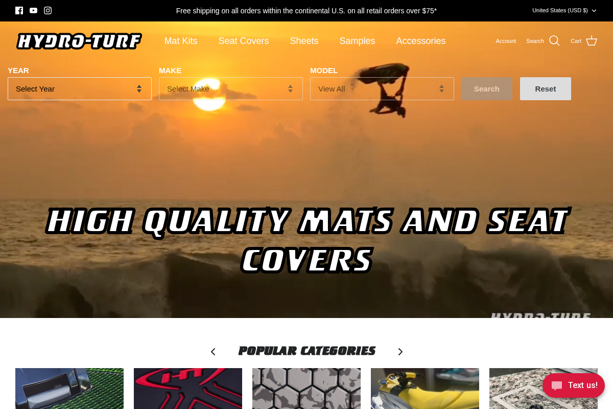 Hydro-Turf homepage screenshot