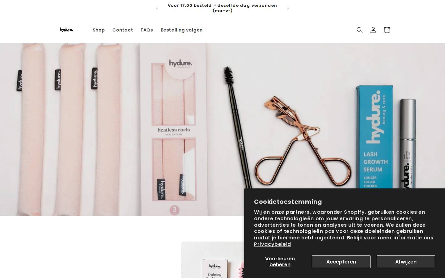 hydure.com homepage screenshot