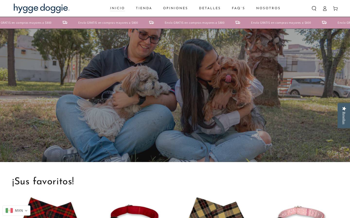 hyggedoggie.com homepage screenshot