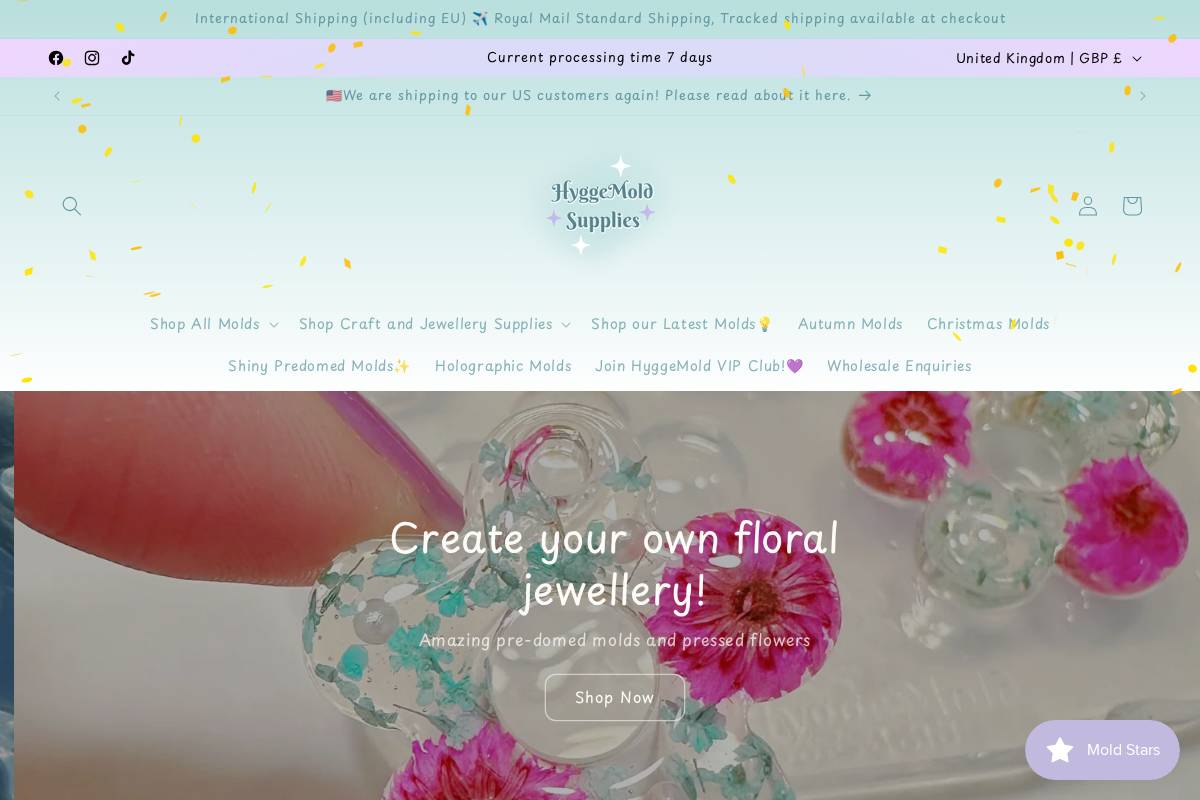 hyggemold.com homepage screenshot