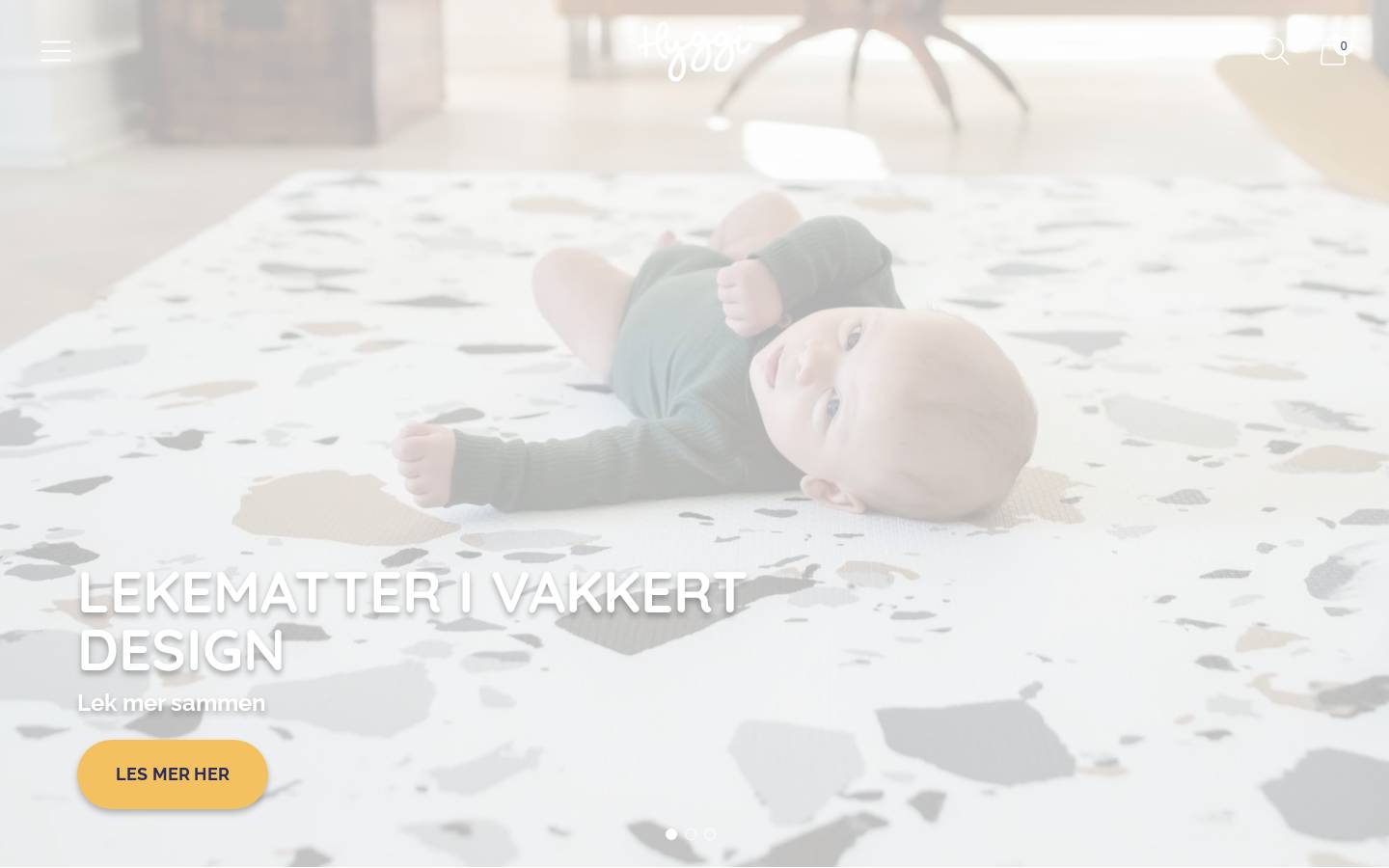 Hyggi homepage screenshot