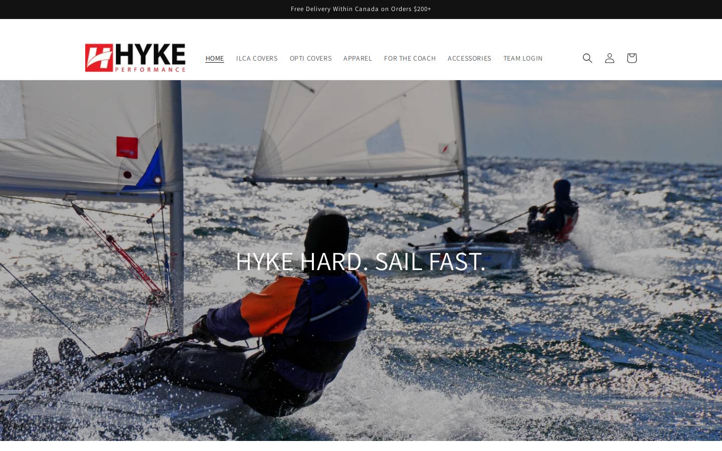 hykeperformance.com homepage screenshot