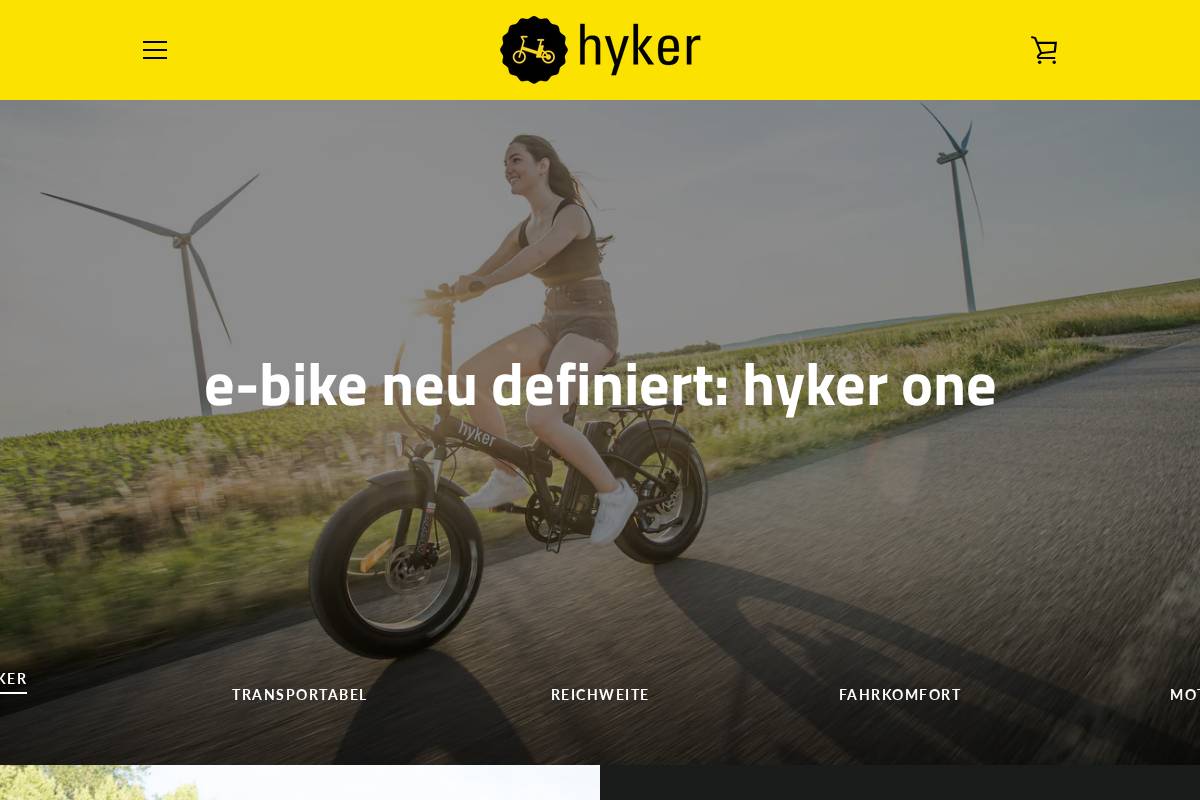 hyker.de homepage screenshot