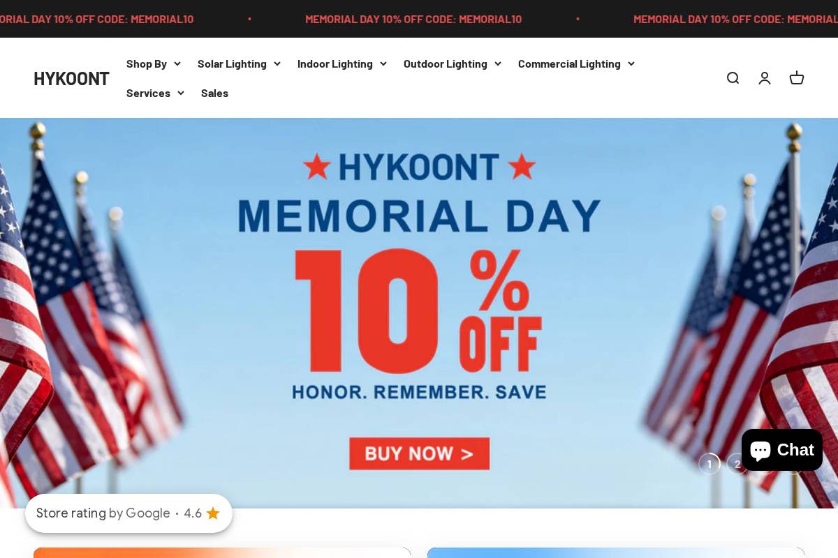 Hykoont homepage screenshot