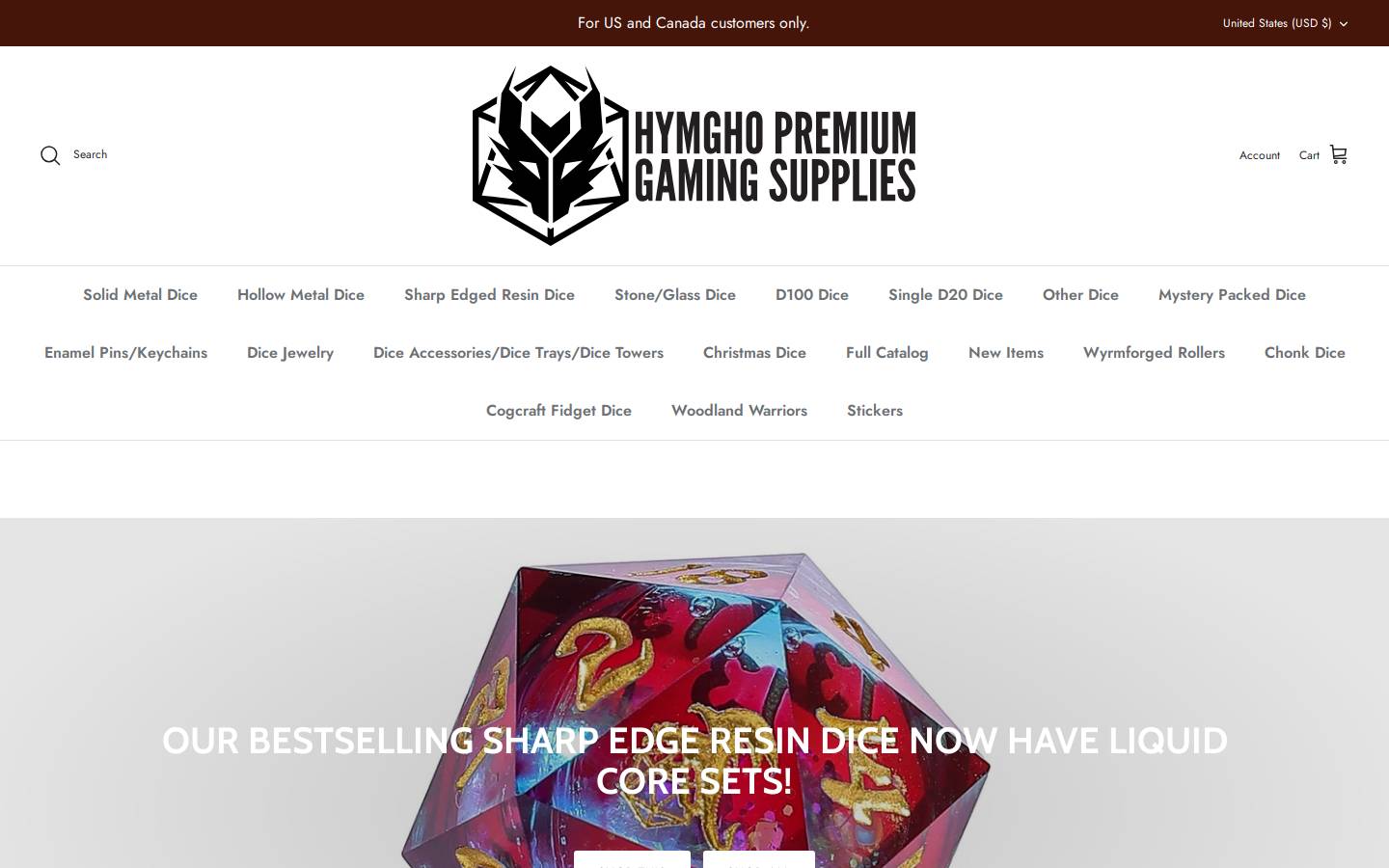 Hymgho homepage screenshot