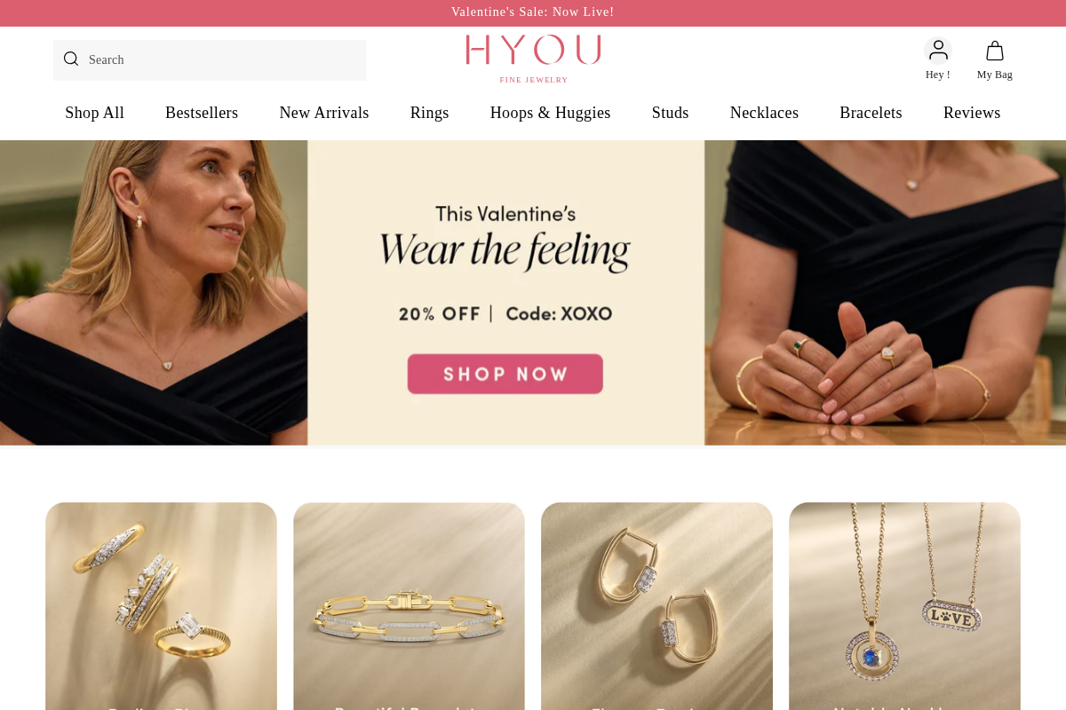 Hyou Fine Jewelry homepage screenshot
