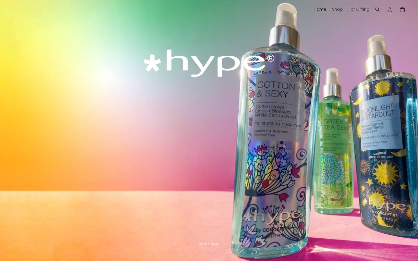 hype-beauty.com homepage screenshot
