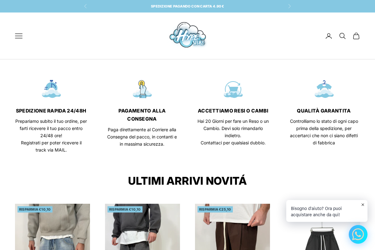 Hype Store homepage screenshot