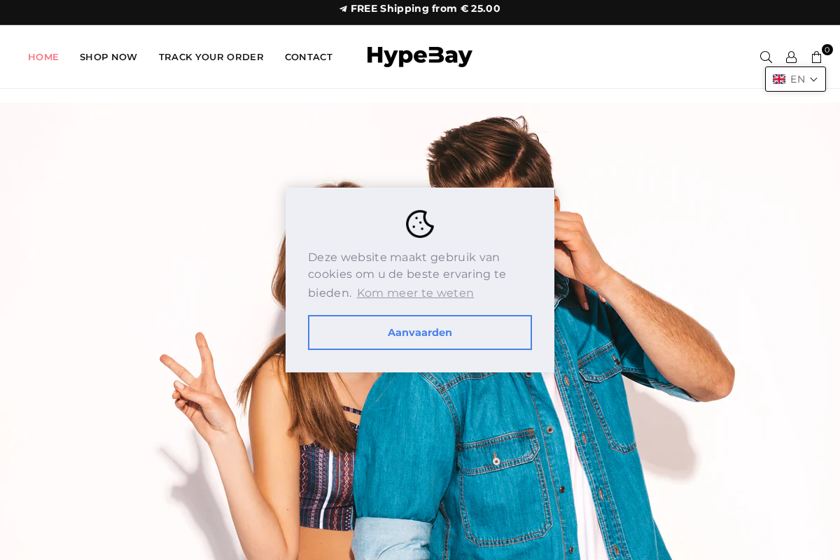 Hypebay homepage screenshot