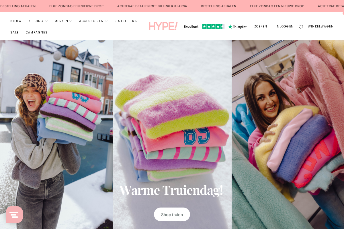 HYPE! Mode homepage screenshot