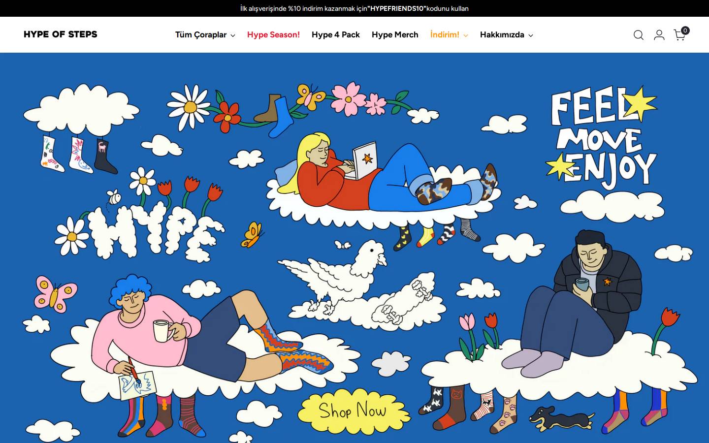 hypeofsteps.com homepage screenshot