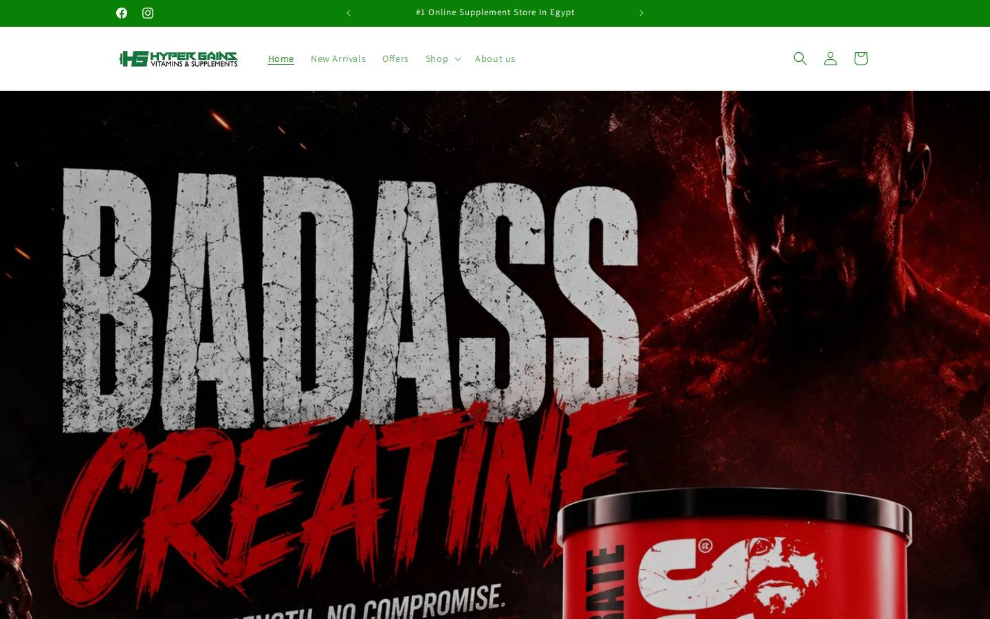 hyper-gains.com homepage screenshot