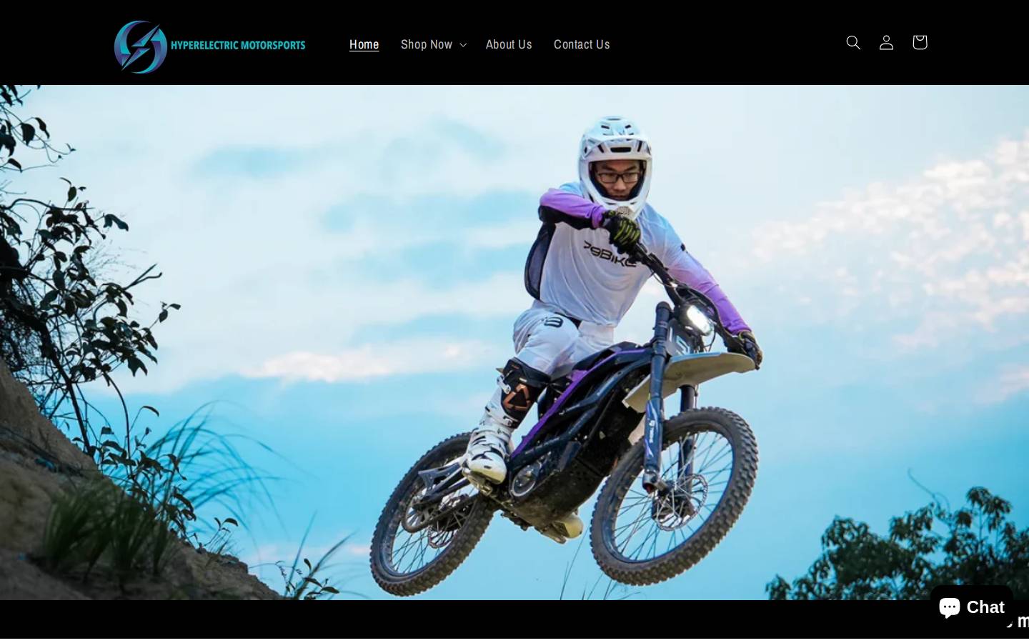 hyperelectricmotorsports.com homepage screenshot