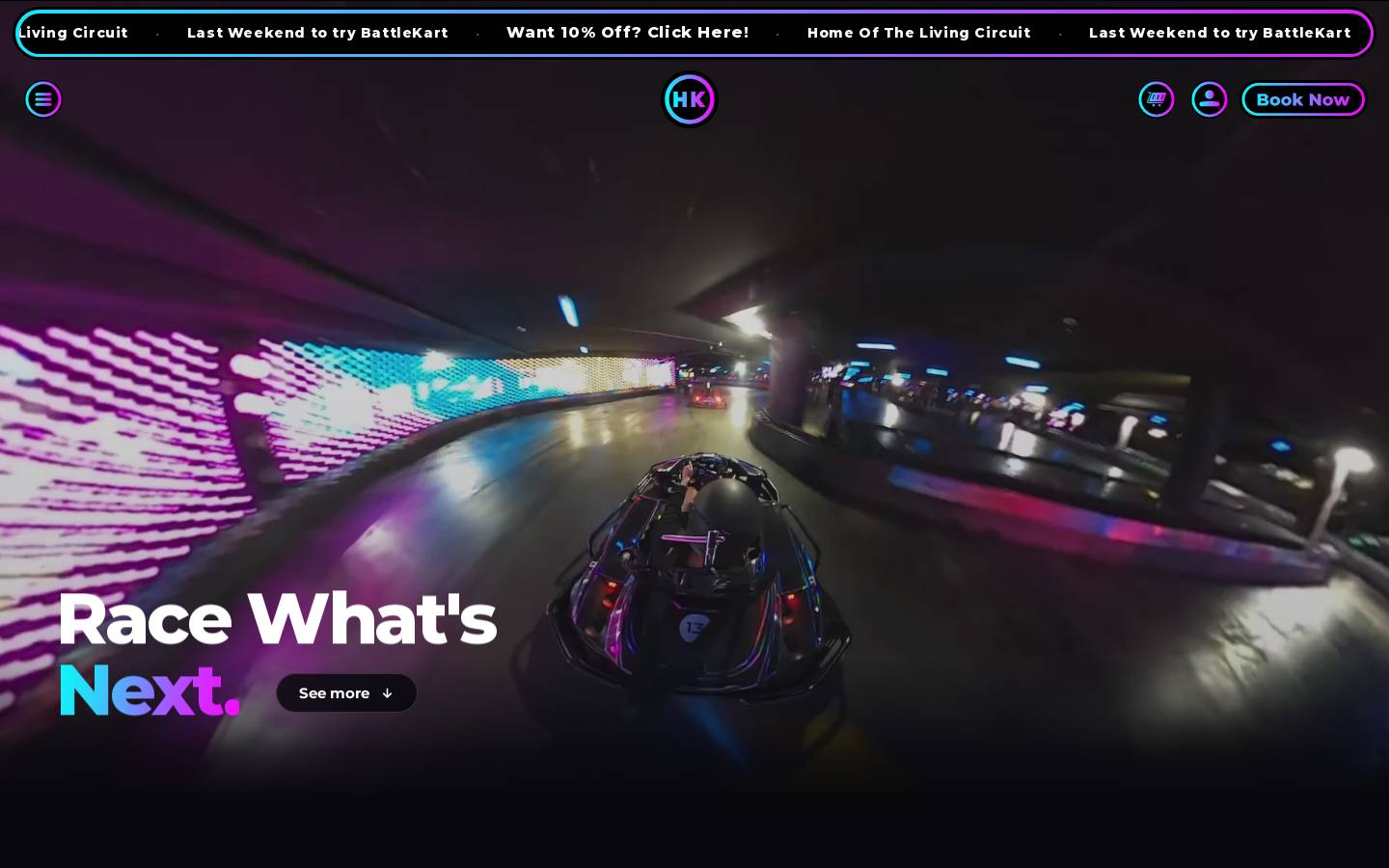 hyperkarting.com.au homepage screenshot