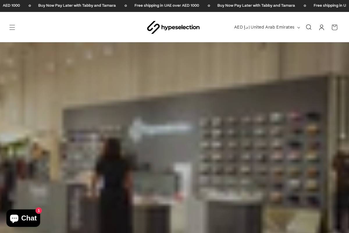 Hypeselection homepage screenshot