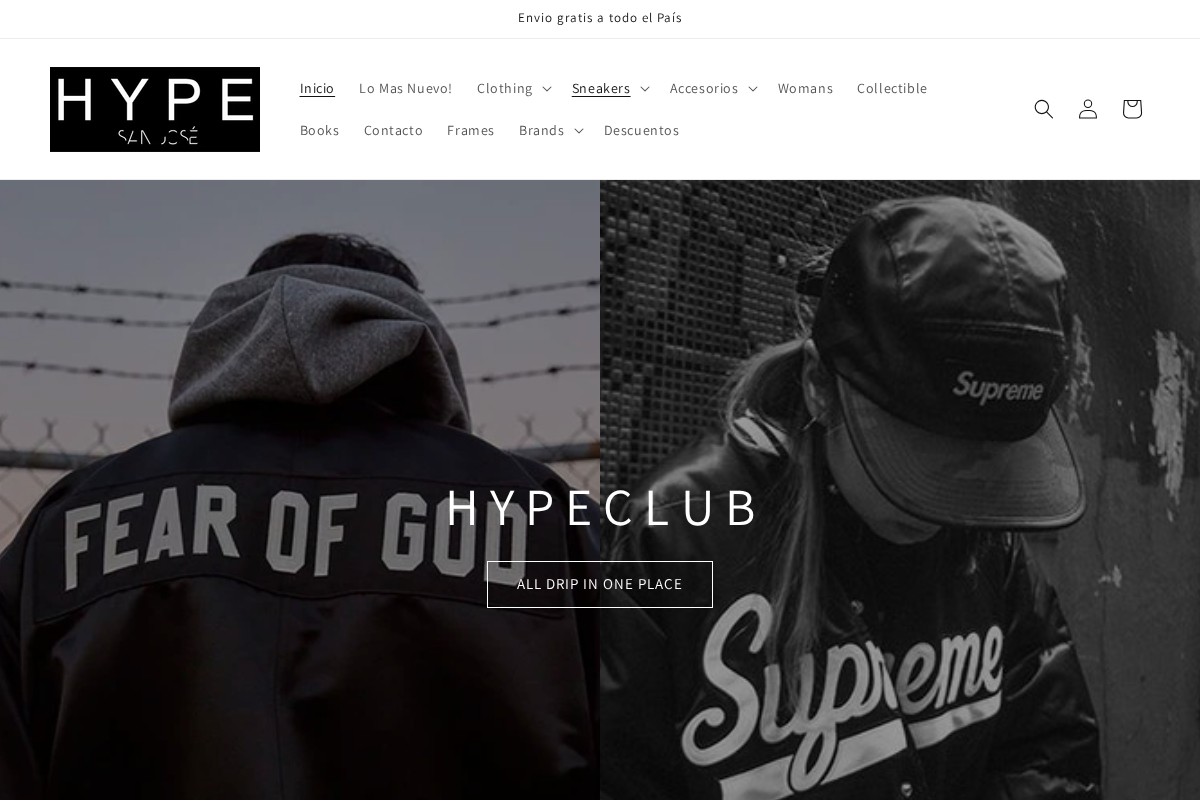 hypesjo.com homepage screenshot