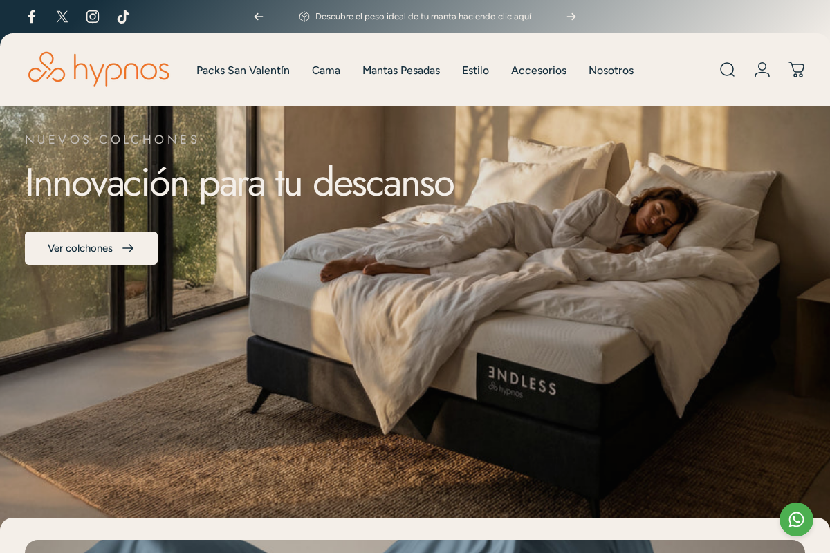 Hypnos homepage screenshot