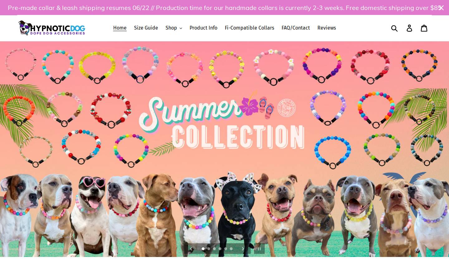 hypnoticdog.co homepage screenshot