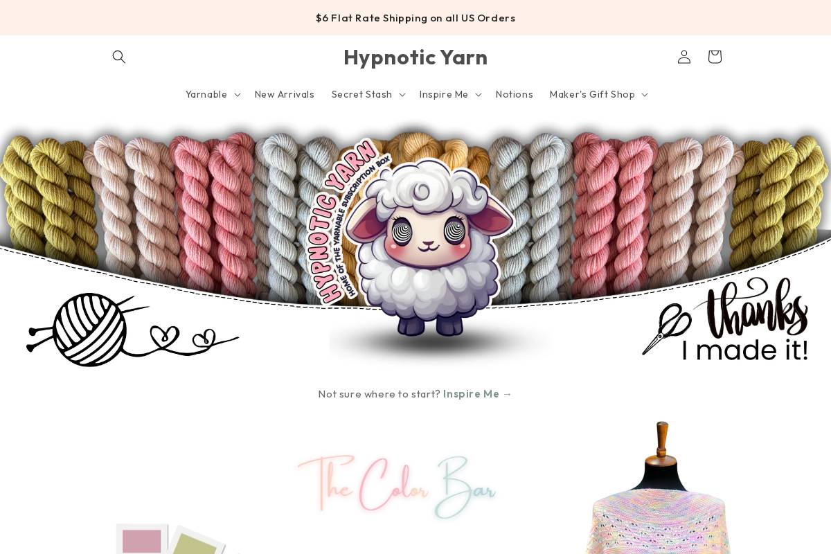 Hypnoticyarn homepage screenshot