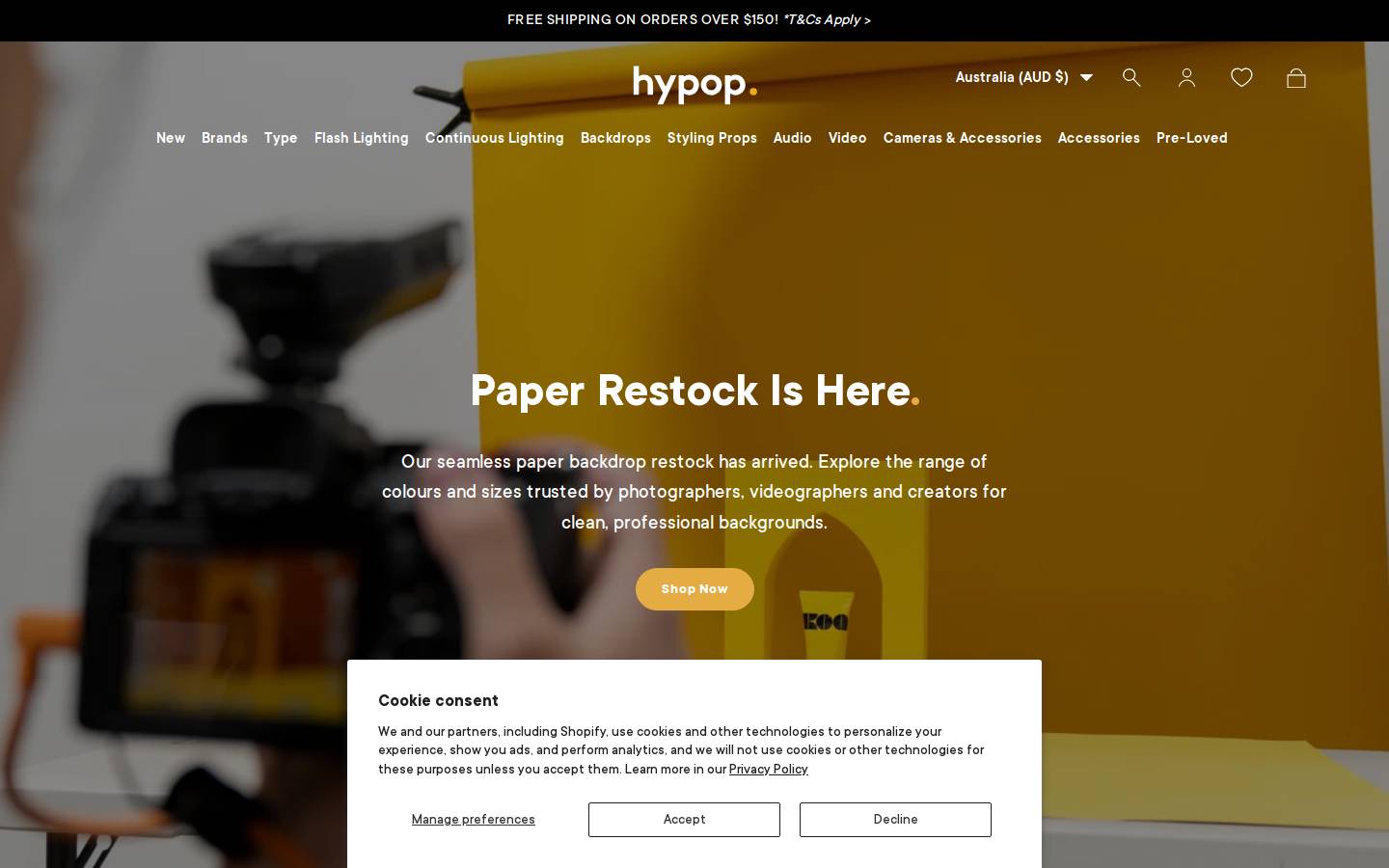 Hypop homepage screenshot