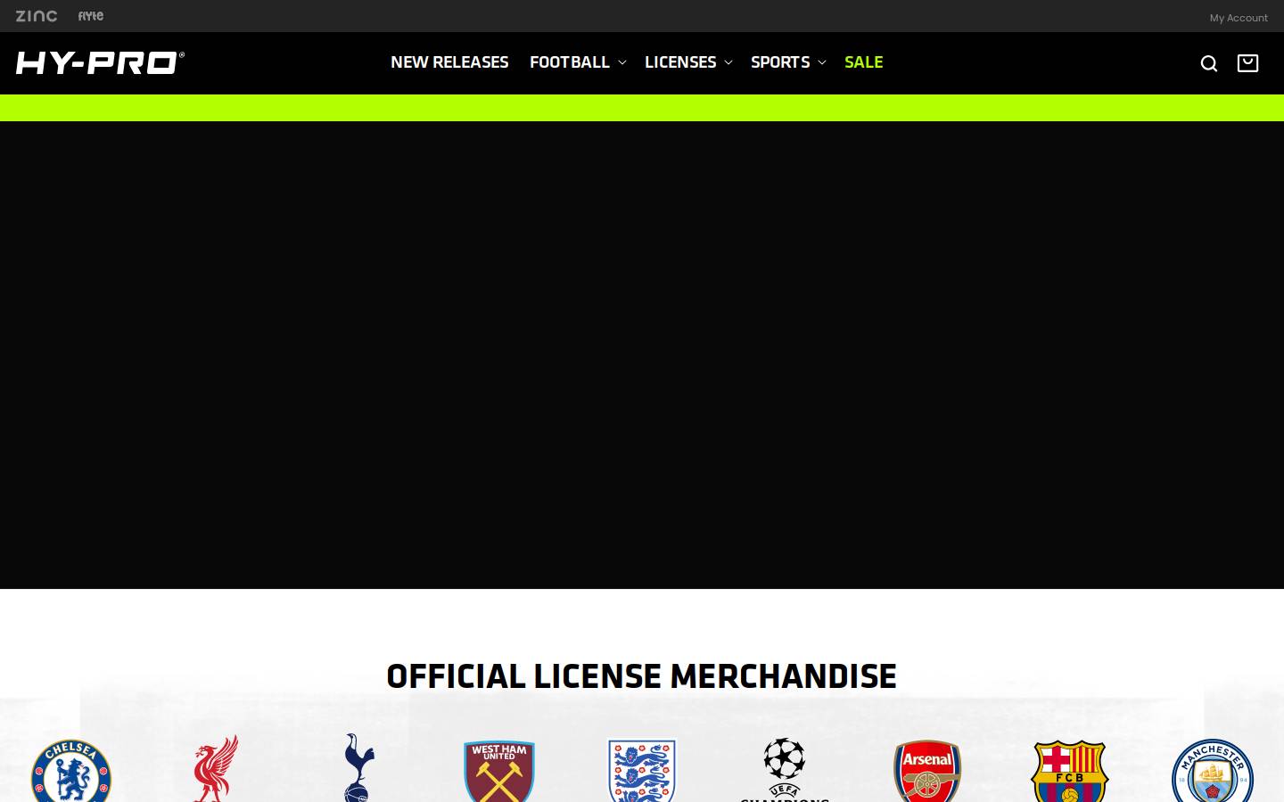 Hyprosports homepage screenshot