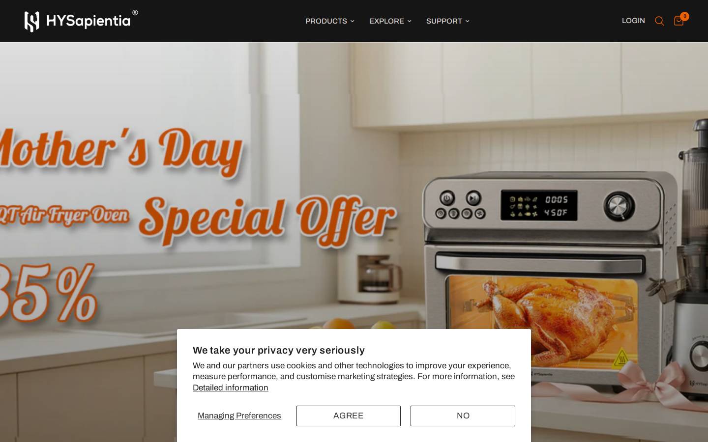 hysa.shop homepage screenshot