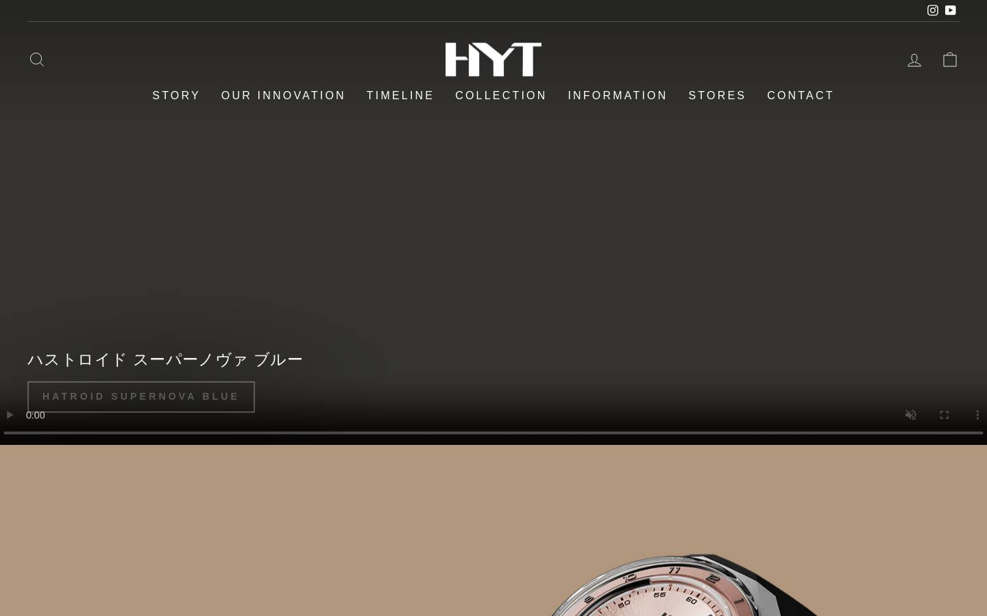 hytwatches.jp homepage screenshot